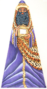 Purple King Needlepoint Canvas